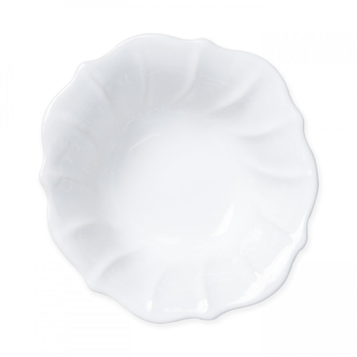 Vietri Incanto Stone White Ruffle Cereal Bowl