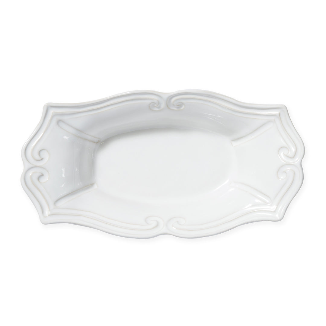 Vietri Incanto Stone White Baroque Au Gratin, Medium