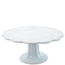 Load image into Gallery viewer, Vietri Incanto Stone White Lace Cake Stand, Large
