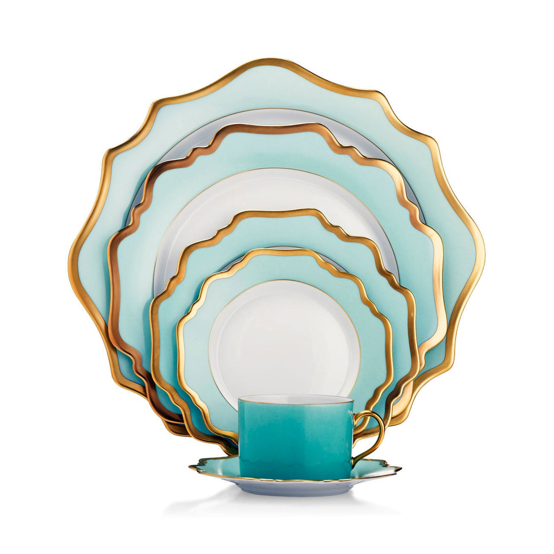 Anna Weatherley Anna's Palette Aqua Green 5 Piece Place Setting