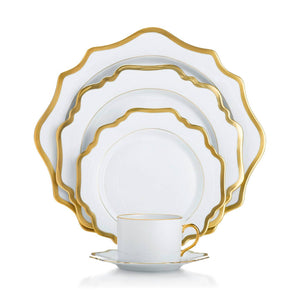 Anna Weatherley Antique White & Gold 5 Piece Place Setting